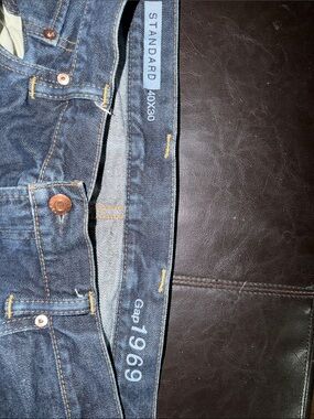 GAP Men's Standard Straight Dark Blue Denim Jeans